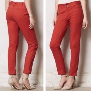 Anthropologie Cartonniere ankle trouser pant